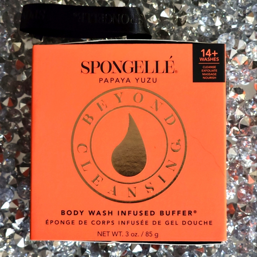 Spongelle Papaya Yuzu Body Wash Infused Buffer